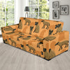 Hyena Pattern Print Design 01 Sofa Slipcover