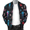 Jellyfish Underwater Print Men Bomber Jacket