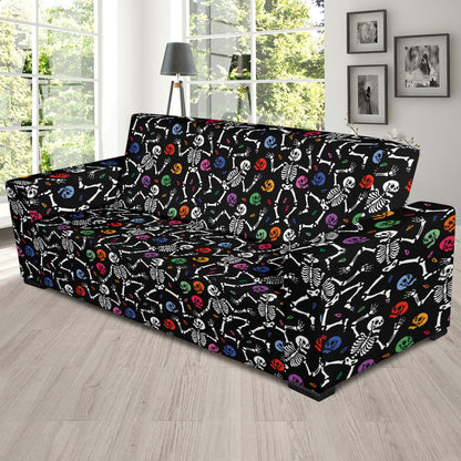 Skeleton Print Design LKS307 Sofa Slipcover