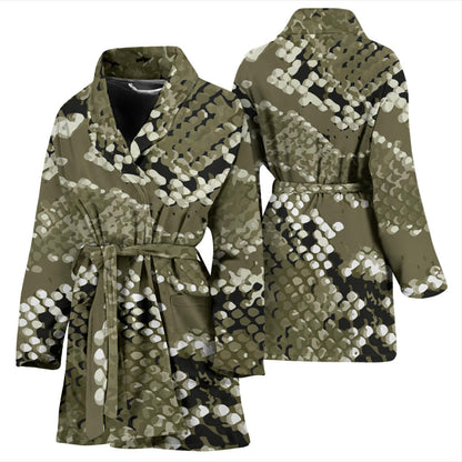 Python Pattern Print Design A04 Women Bathrobe