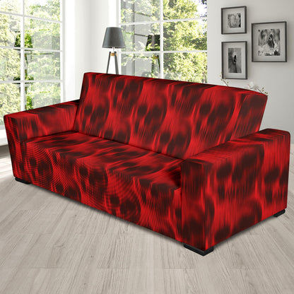 Skull Red Print Design LKS306 Sofa Slipcover
