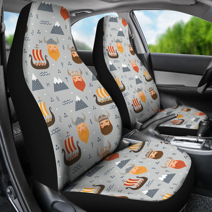 Vikings Print Design LKS307 Car Seat Covers