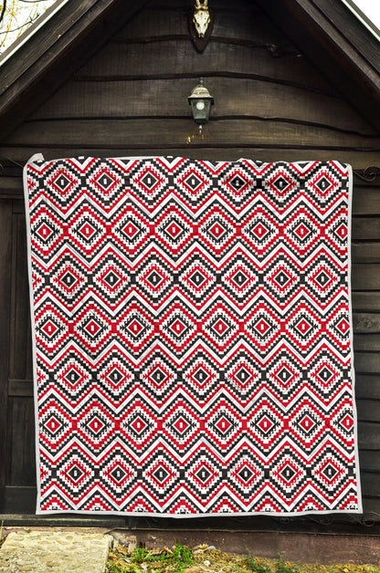Native American Themed Tribal Print Quilt Bedspread