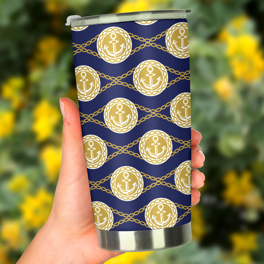 Anchor Luxury Pattern Tumbler