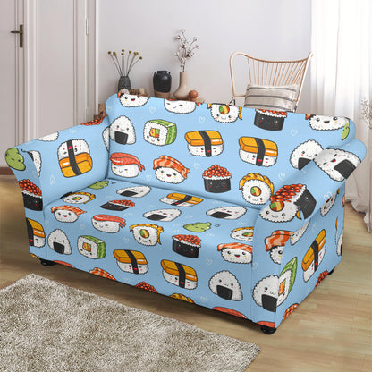 Sushi Print Design LKS303 Loveseat Couch Slipcover