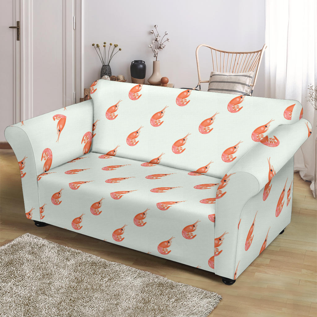Shrimp Print Design LKS304 Loveseat Couch Slipcover