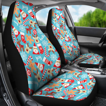Santa Christmas Themed Print Design LKS306 Car Seat Covers