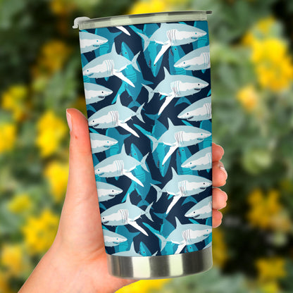 Shark Design Print Tumbler