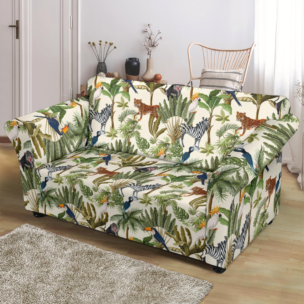 Safari Animal Print Design LKS304 Loveseat Couch Slipcover