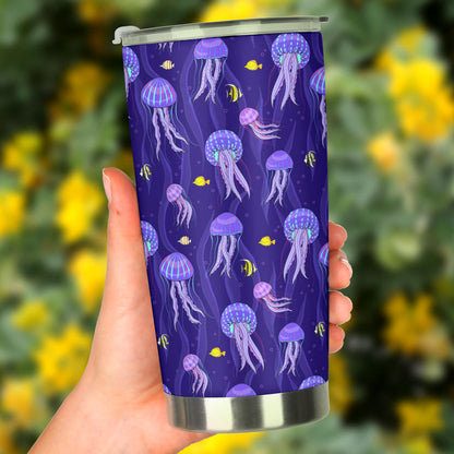 Jellyfish Style Print Tumbler