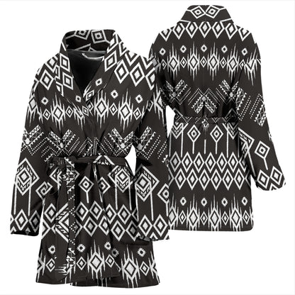 Tribal Pattern Print Design LKS304 Women Bathrobe