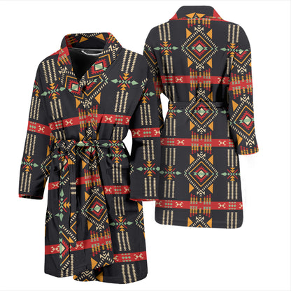 Southwest Pattern Print Design LKS303 Men Bathrobe