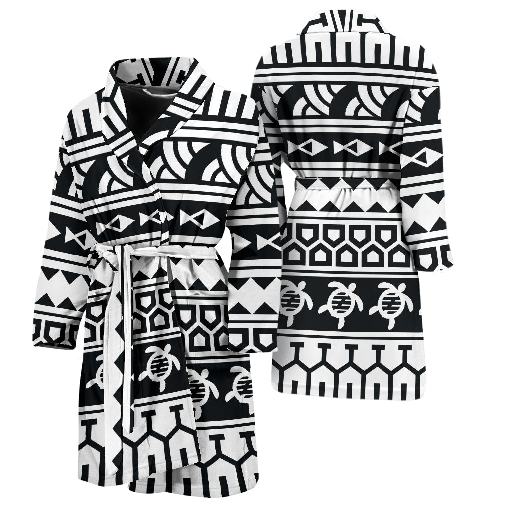 Samoan Pattern Print Design LKS303 Men Bathrobe