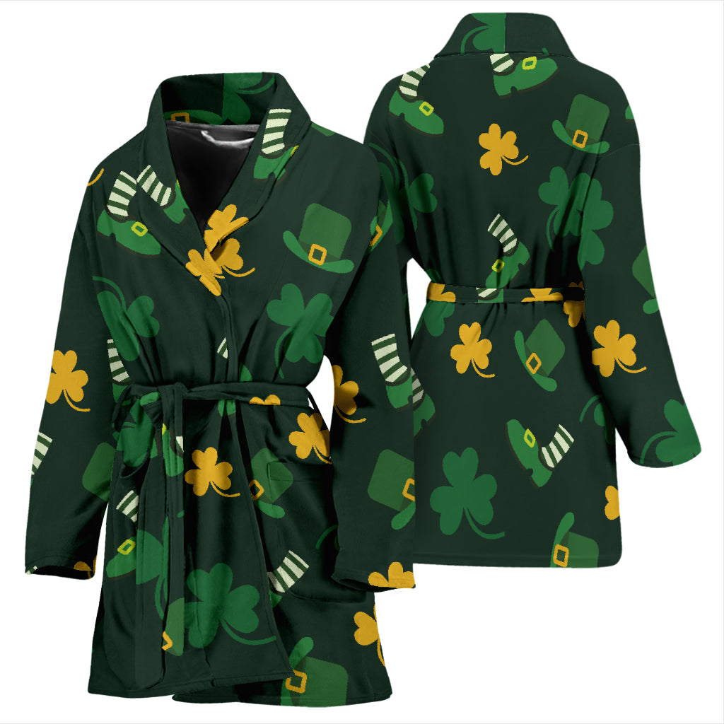 St Patricks Day Print Design LKS306 Women Bathrobe