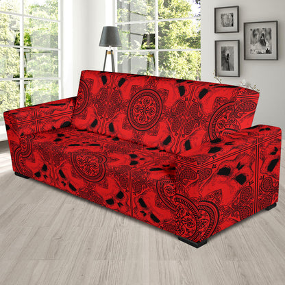 Bandana Red Print Design LKS304 Sofa Slipcover
