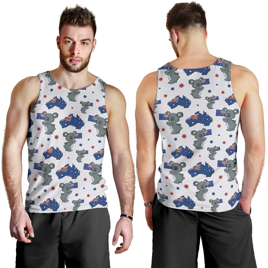 Koala Australia Day Themed Design Men Tank Top