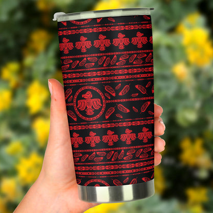 Native American Eagle Themed Print Tumbler