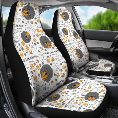 Tibetan Mastiffs Print Design LKS302 Car Seat Covers