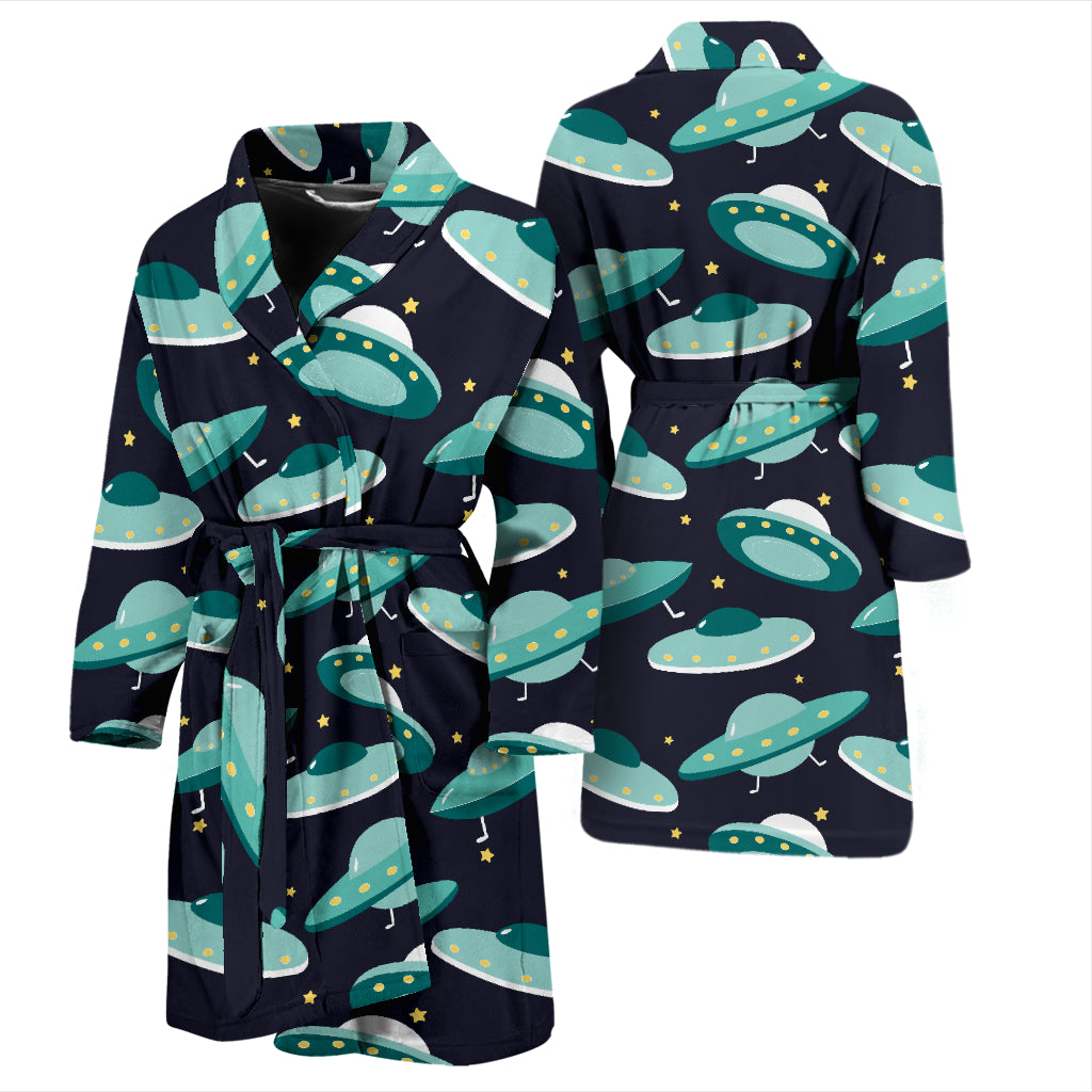 UFO Print Design LKS304 Men Bathrobe