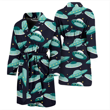 UFO Print Design LKS304 Men Bathrobe