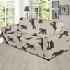 Schnauzers Pattern Print Design A06 Sofa Slipcover