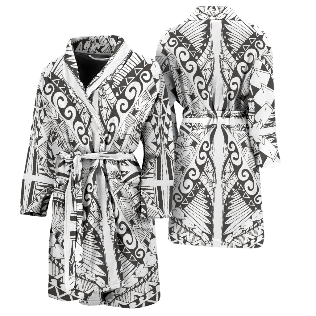 Samoan Style Print Design LKS301 Men Bathrobe