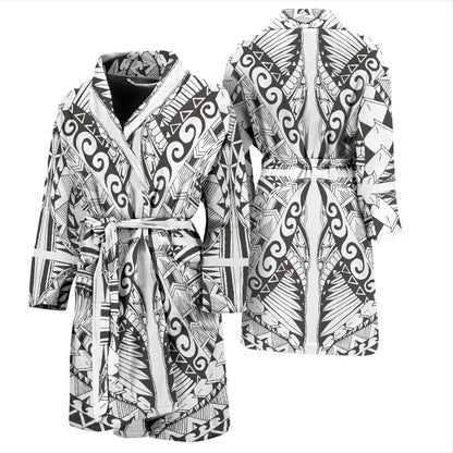 Samoan Style Print Design LKS301 Men Bathrobe