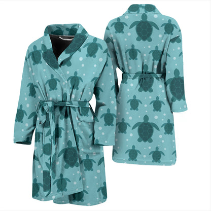 Sea Turtle Print Design LKS305 Men Bathrobe