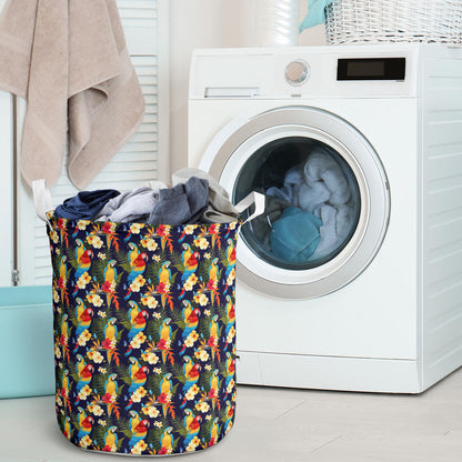 Parrot Themed Design Laundry Basket