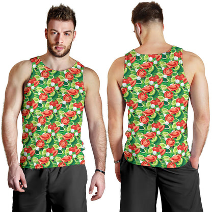 Vegan Salad Themed Design Print Men Tank Top