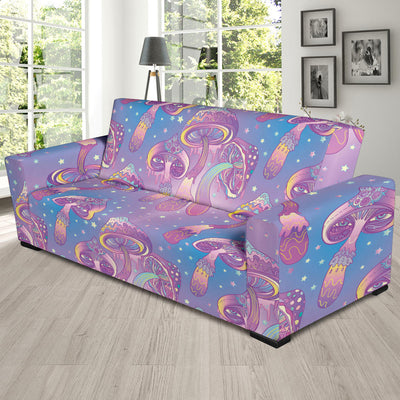 Psychedelic Mushroom Pattern Print Design A01 Sofa Slipcover