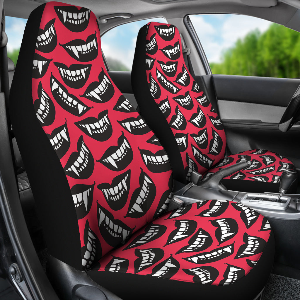Vampire Lips Print Design LKS305 Car Seat Covers