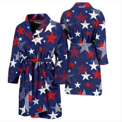 Star Print Design LKS304 Men Bathrobe