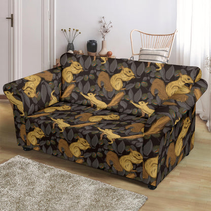 Squirrel Print Design LKS309 Loveseat Couch Slipcover