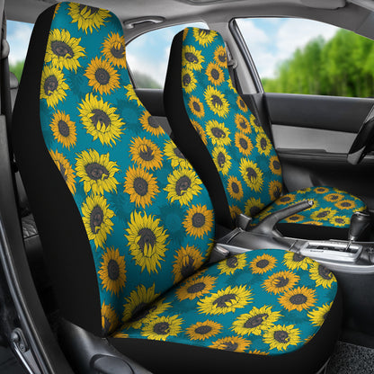 Sunflower Print Design LKS301 Car Seat Covers