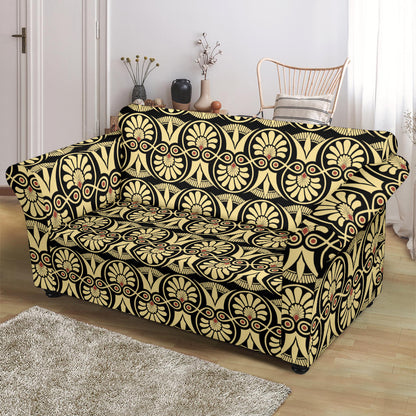 Ancient Greek Print Design LKS3014 Loveseat Couch Slipcover