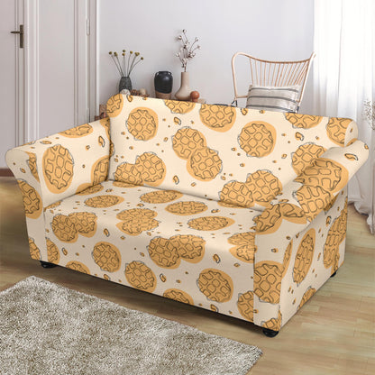Waffle Print Design LKS303 Loveseat Couch Slipcover