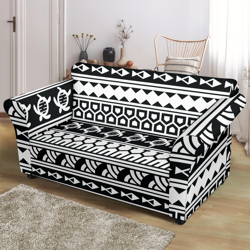 Samoan Pattern Print Design LKS303 Loveseat Couch Slipcover