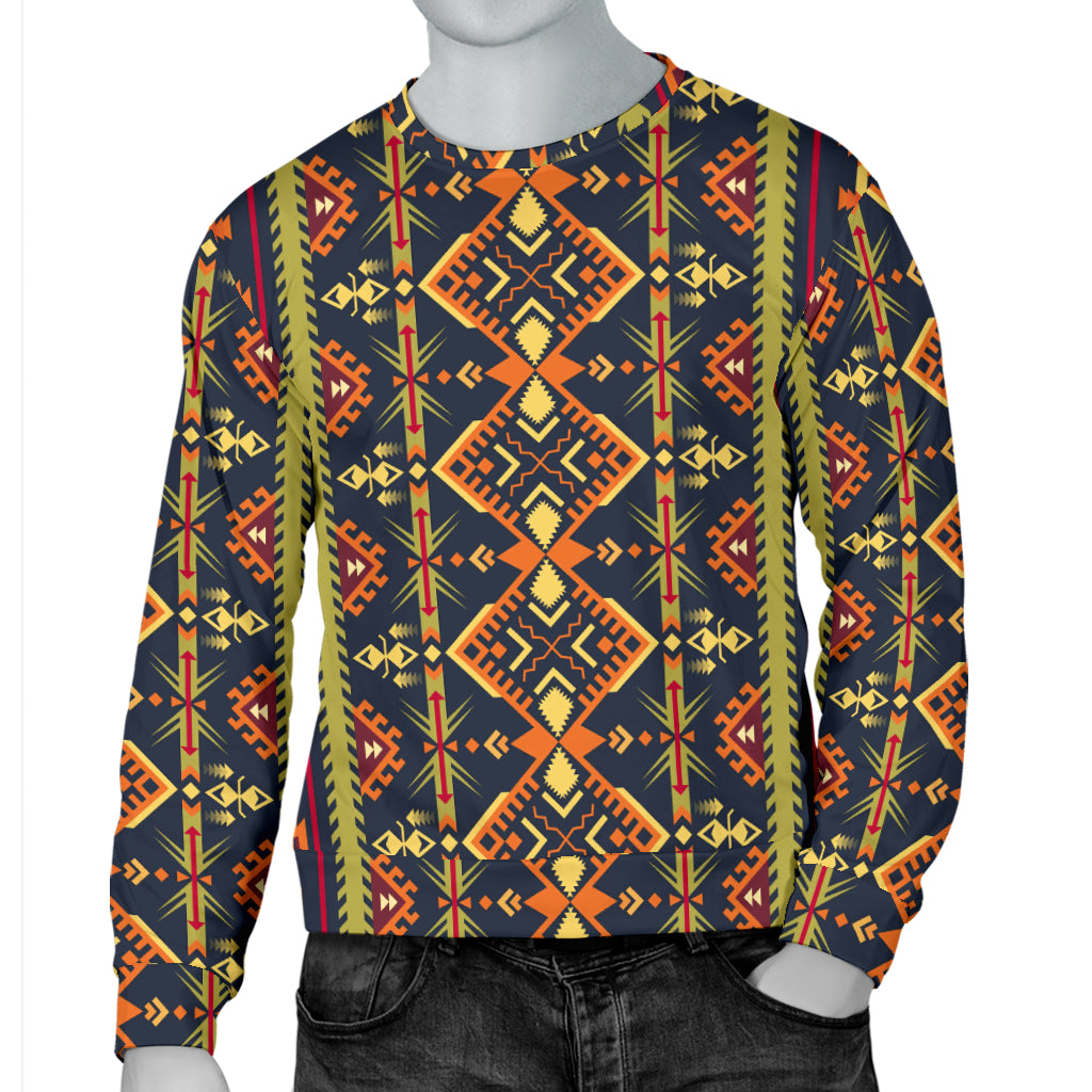 Kente Classic Design African Print Men Long Sleeve Sweatshirt