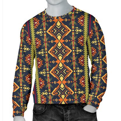 Kente Classic Design African Print Men Long Sleeve Sweatshirt