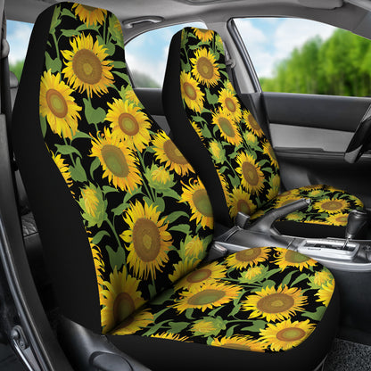Sunflower Print Design LKS302 Car Seat Covers