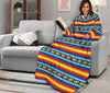 Mexican Blanket ZigZag Print Pattern Adult Sleeve Blanket