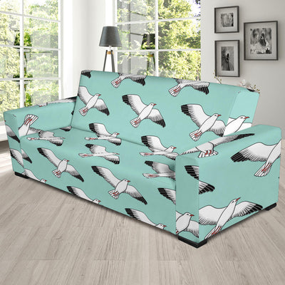 Pigeon Pattern Print Design 02 Sofa Slipcover