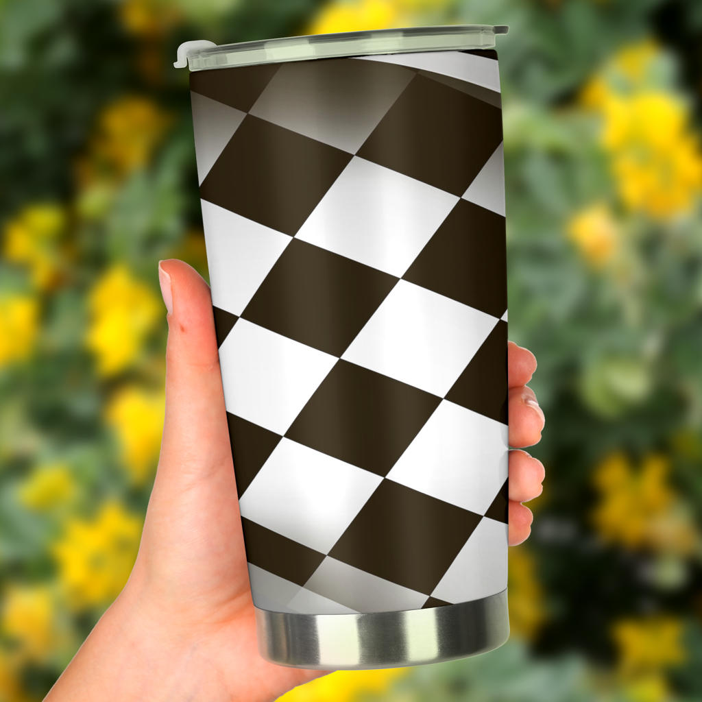 Checkered Flag Racing Style Tumbler