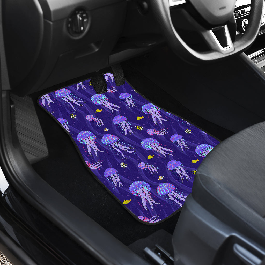 Jellyfish Style Print Car Floor Mats Front Back