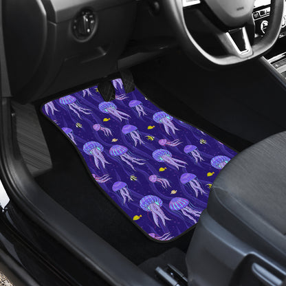 Jellyfish Style Print Car Floor Mats Front Back