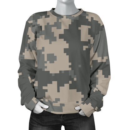 ACU Digital Camouflage Women Long Sleeve Sweatshirt