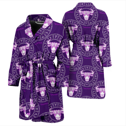 Taurus Print Design LKS303 Men Bathrobe
