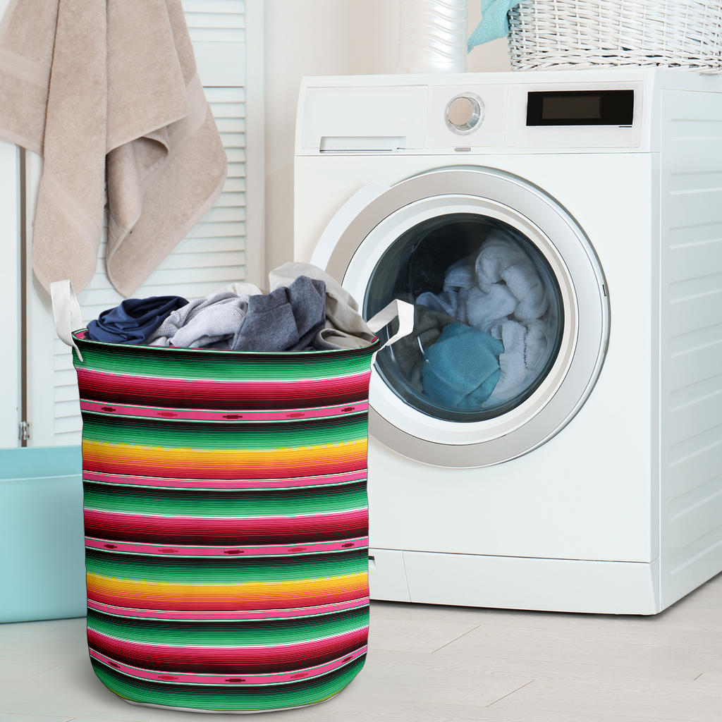 Mexican Blanket Classic Print Pattern Laundry Basket