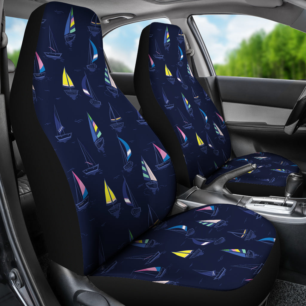 Sailboat Print Design LKS305 Car Seat Covers